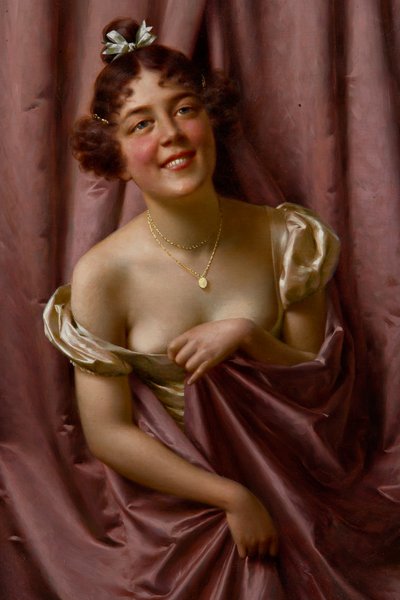 Dame en violet - Vittorio Reggianini