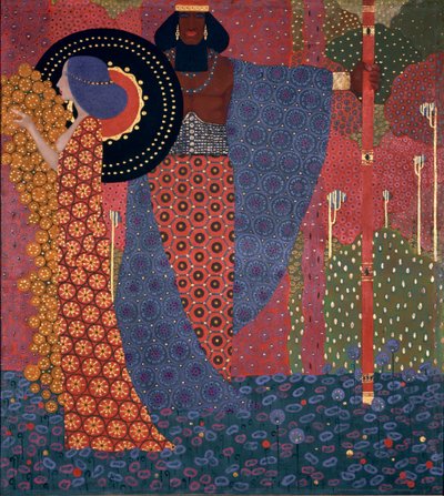 Princesse et Guerrier Série des Mille et Une Nuits, 1914 - Vittorio Zecchin