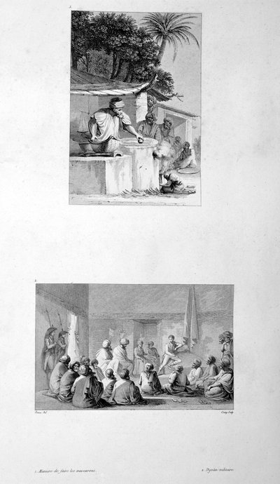 Faire des macaronis et réunion militaire, 1802 - Vivant Denon