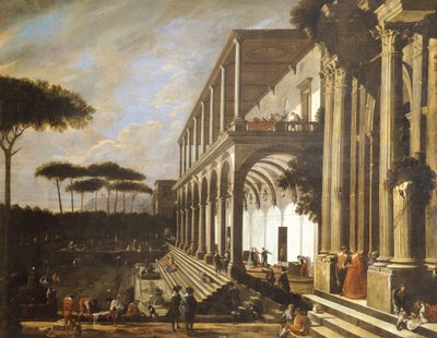 Fête à la Villa de Poggioreale, par Viviano Codazzi - Viviano Codazzi