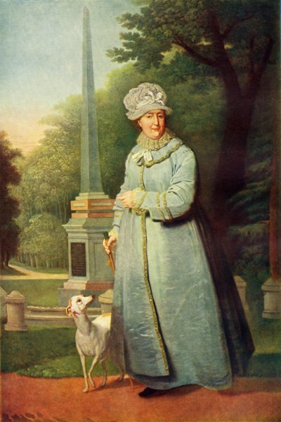 Portrait de Catherine II dans le Parc de Tsarskoïe Selo, vers 1810, 1965 - Vladimir Borovikovsky