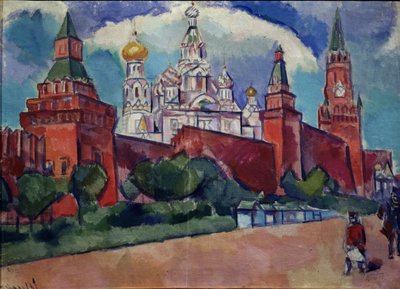 La Place Rouge à Moscou, années 1910 - Daniel Vladimir Baranoff Rossine