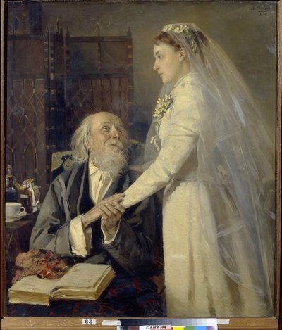 Avant le mariage. Les adieux - Vladimir Egorovic Makovsky