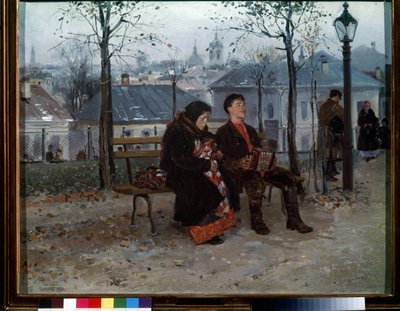 Sur le boulevard - Vladimir Egorovic Makovsky