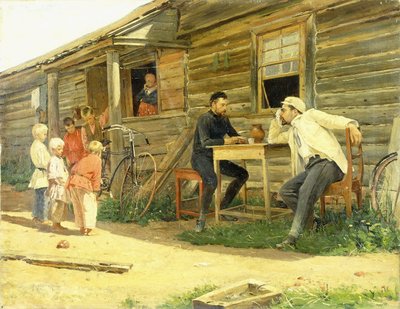 La bicyclette - Vladimir Egorovic Makovsky