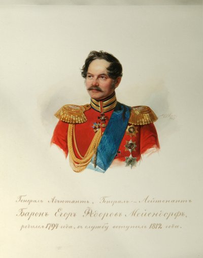 Portrait du général Yegor Fyodorovich Meiendorf - Vladimir Ivanovich Hau