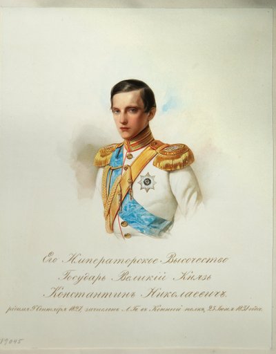 Portrait du grand-duc Konstantin Nikolaevich de Russie (de l