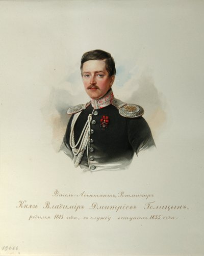 Portrait du prince Vladimir Dmitriyevich Golitsyn - Vladimir Ivanovich Hau