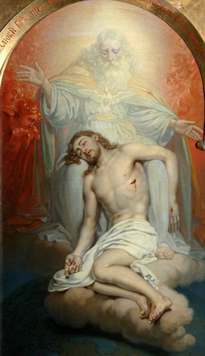Dieu le Père pleurant le Christ mort - Vladimir Lukich Borovikovsky