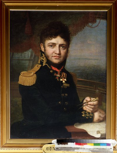Portrait du navigateur et officier Yuri Lisyansky - Vladimir Lukich Borovikovsky