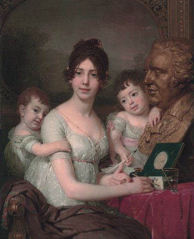 Portrait de la comtesse Liubov Ilyinichna Kusheleva, née Bezborodko avec enfants - Vladimir Lukich Borovikovsky