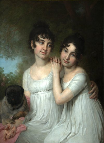 Portrait des comtesses E.A. et A.A. Kurakin - Vladimir Lukich Borovikovsky
