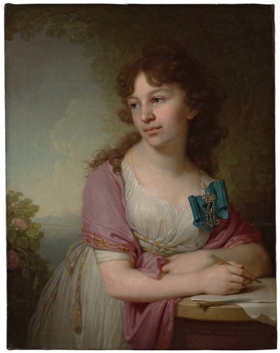 Portrait de la princesse Yekaterina Alexeyevna Dolgorukova, née comtesse Vasilyeva, 1798 - Vladimir Lukich Borovikovsky