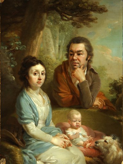 Portrait de Vassili Nebolsine, sa femme Avdotia et leur enfant - Vladimir Lukich Borovikovsky