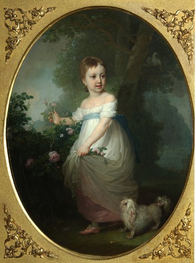 Portrait de Yelena Naryshkina enfant, début des années 1790 - Vladimir Lukich Borovikovsky