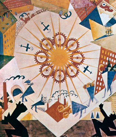 Décor pour Mystery Bouffe, 1919 - Vladimir Mayakovsky