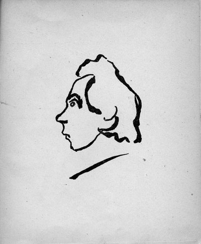 Portrait du poète Velimir Khlebnikov 1885-1922, 1913 - Vladimir Mayakovsky