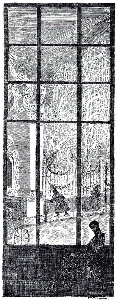 Illustration pour La Ronde des saisons de K. Balmont, 1907 - Vladimir Petrovich Drittenpreis