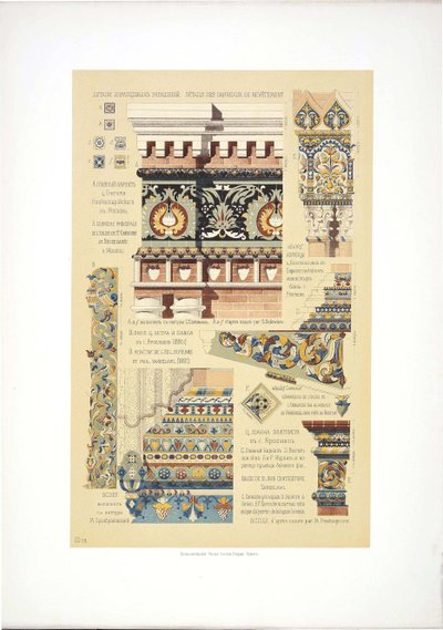 Anciennes tuiles ornementales russes, 1895-1898 - Vladimir Vasilyevich Suslov