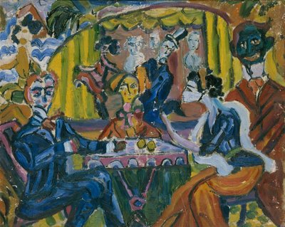 Le Cabaret du Chien Errant à Saint-Pétersbourg, années 1910 - Vladimir Vladimirovich Dmitriyev