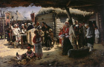 Une prière de Pâques - Vladimir Yegorovich Makovsky