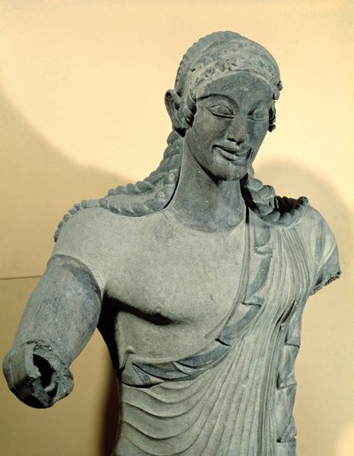 Apollon de Véies, du Temple de Minerve, c.510 av. J.-C. (détail) - Vulca