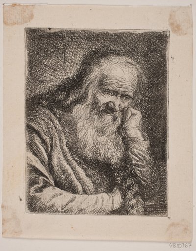 Un vieillard barbu - W.A. Müller
