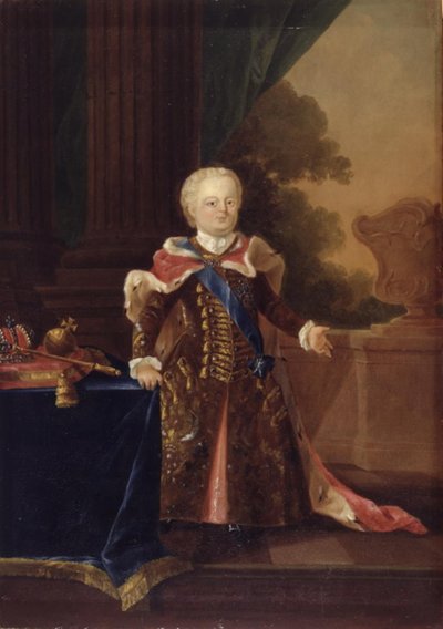 Ivan III ou Ivan VI Antonovich. Portrait en pied - W.A. Müller