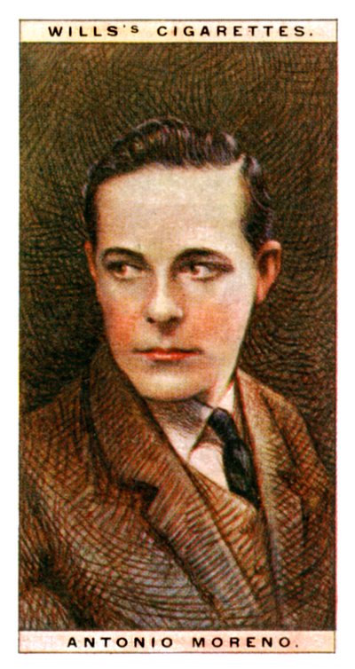 Antonio Moreno 1887-1967, acteur espagnol, 1928 - WD and HO Wills