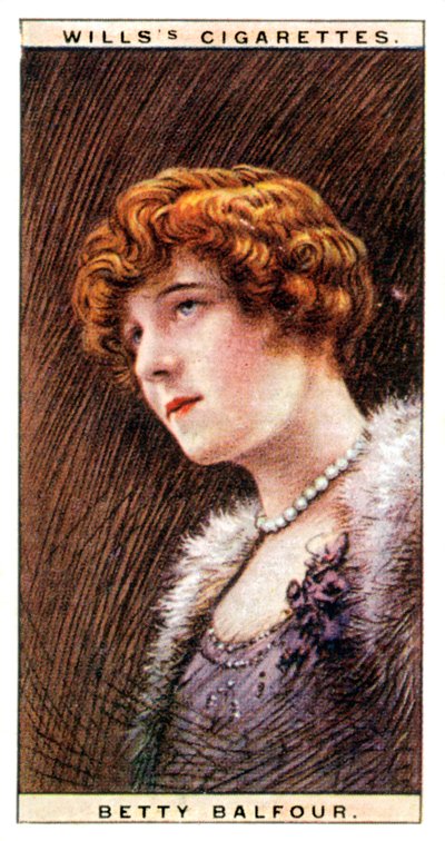 Betty Balfour 1903-1977, actrice anglaise, 1928 - WD and HO Wills