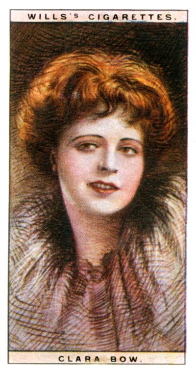 Clara Bow 1905-1965, actrice et symbole sexuel américain, 1928 - WD and HO Wills