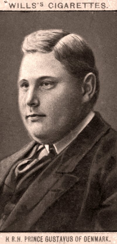 S.A.R. Prince Gustavus du Danemark, 1908 - WD and HO Wills