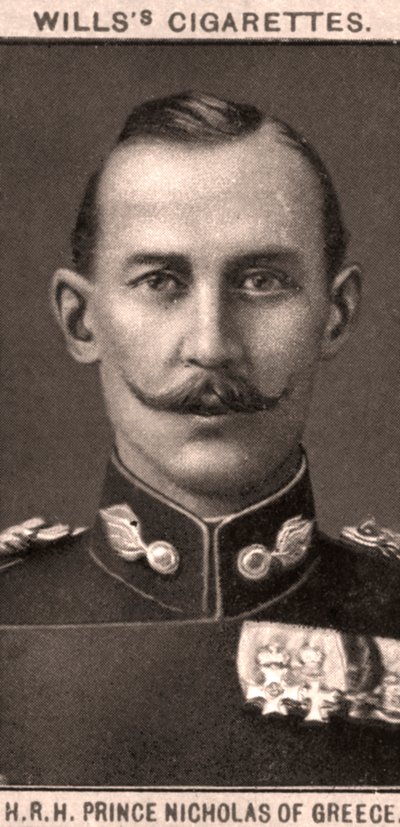 H.R.H Prince Nicholas de Grèce, 1908 - WD and HO Wills
