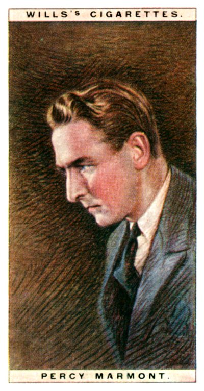 Percy Marmont 1883-1977, acteur anglais, 1928 - WD and HO Wills