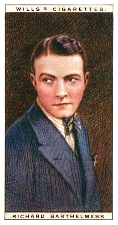 Richard Barthelmess 1895-1963, star de cinéma américaine, 1928 - WD and HO Wills
