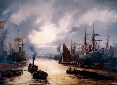 Le bassin de Londres, 1892 - WJ Baker