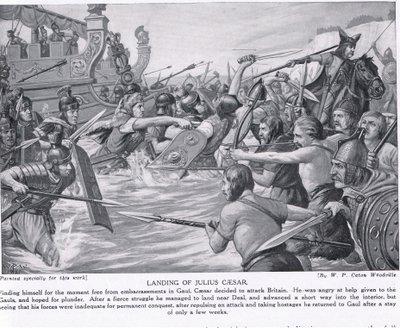 Débarquement de Jules César, illustration de 