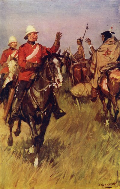 Échange de salutations sur la prairie - W.R.S. (after) Stott