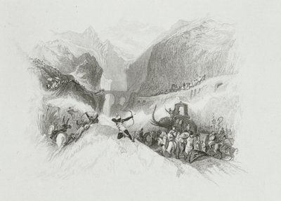 Hannibal (247-183 av. J.-C.) traversant les Alpes - W.R. Smith