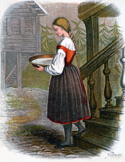 Fille de ferme norvégienne - W. Dickes