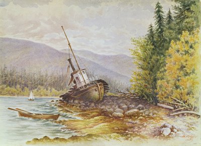Le S.S. Beaver à son Entrée dans Burrard Inlet - W. Ferris