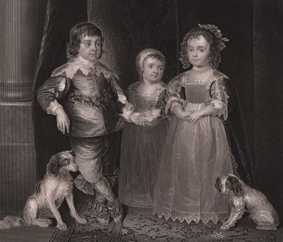 Charles, James et Henrietta, enfants de Charles Ier d