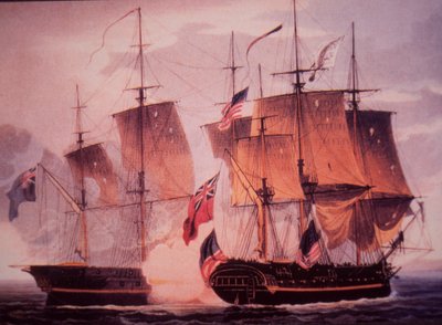 HMS Shannon et USS Chesapeake - John Ward Dunsmore
