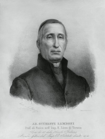 Portrait de Giuseppe Zamboni (1776-1846), prêtre catholique et physicien italien - John Ward Dunsmore
