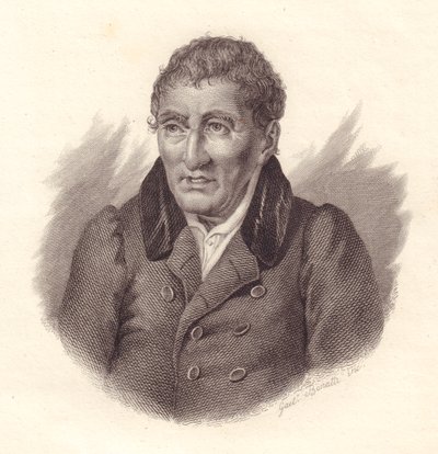 Portrait du poète italien Jacopo Vittorelli (1749-1835), gravure sur cuivre par Bonatti - John Ward Dunsmore