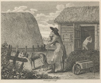La Meule de Foin et le Tas de Fumier - W. Grainger