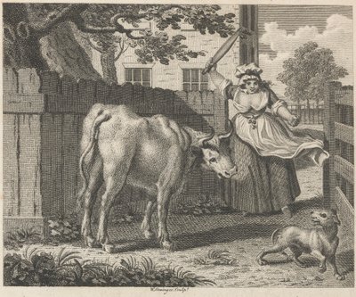 La cuisinière, le tournebroche et le bœuf - W. Grainger