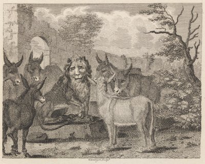 Le lion et le lionceau - W. Grainger