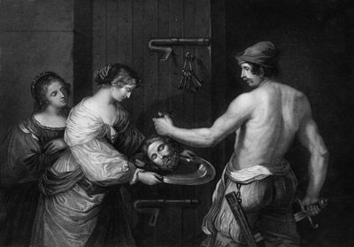 Sa tête fut apportée sur un plateau et donnée à la demoiselle, milieu du XIXe siècle - W. H. Egleton