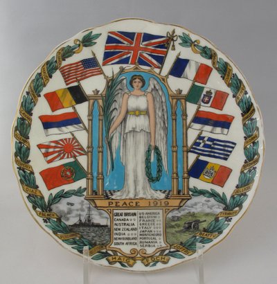 Assiette de la Victoire Paix 1919 - W. H. Goss